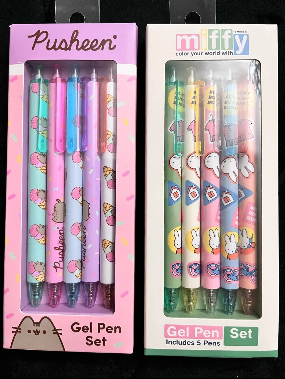 PUSHEEN X MIFFY Gel Pens Set (10 Total)